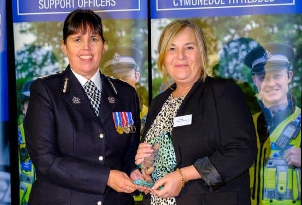 PCSO Julie Wood was awarded the ‘problem solving’ award at the National PCSO Award Ceremony on January 13.