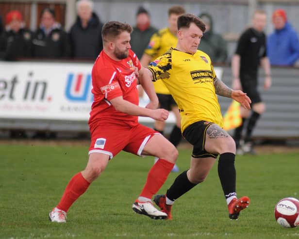 Pontefract Collieries battled to a draw at Bridlington Town. Picture: Dom Taylor