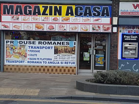 Magazin Acasa serves the estimated 500 Romanian residents living in Wakefield.