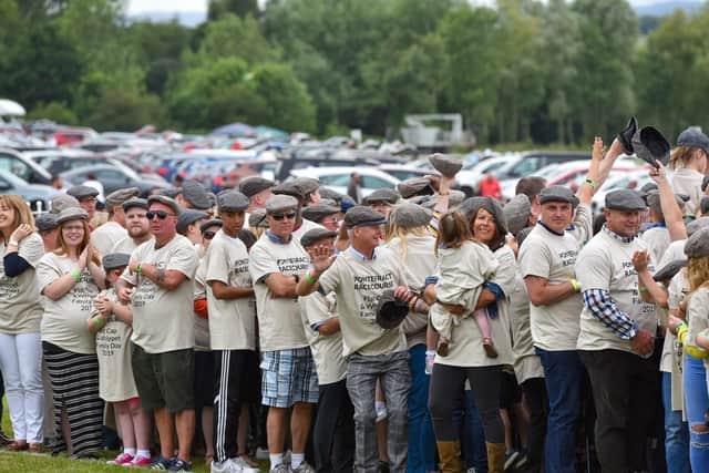 A total of 691 people took part in the world record attempt at Pontefract Racecourse on Sunday. Picture: Pontefract Racecourse.
