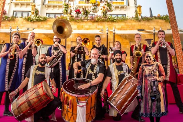 Catch the sound of the Bollywood Brass Band in full flight