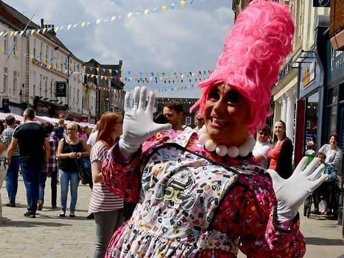 Lucy Liquorice entertained visitors.