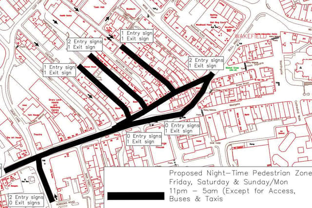 A map of the city centre shows how the closure could operate.