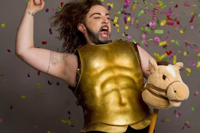 Drag King champion Lucy Jane Parkinson plays Joan of Arc
