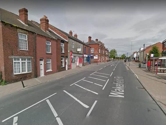 The fatal collision happened in Wakefield Road, Kinsley, last night. Picture: Google