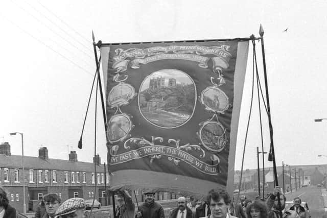 The banners were used on marches.