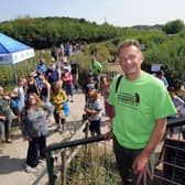 TV presenter and Naturalist Chris Packham pictured at Fairburn Ings, near Castleford.19th July 2018 ..Picture by Simon Hulme