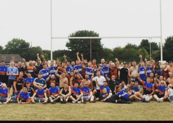 A charity football match was held at Upton Rugby Club to raise money for Ben Crawford's family.