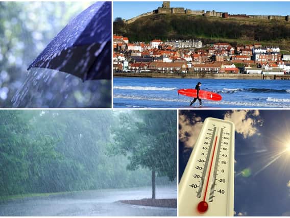 Will the weather in Yorkshire this weekend be bright and sunny or bleak and grey?