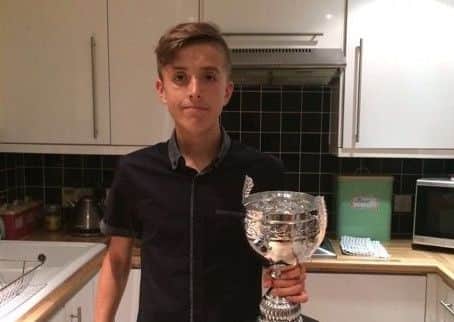 Evan Hawksworth, 14, who tragically died after a rugby match.