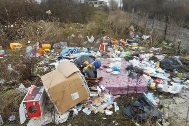 Tylor Price dumped household items, including a mattress and dozens of bags of rubbish, near to the river bank on Stocking Lane, Knottingley.