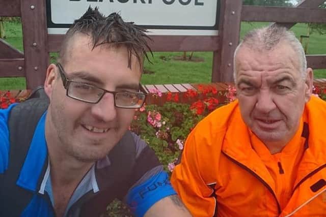 Matthew Parrish and Mark Johnson cycled from Castleford to Blackpool.