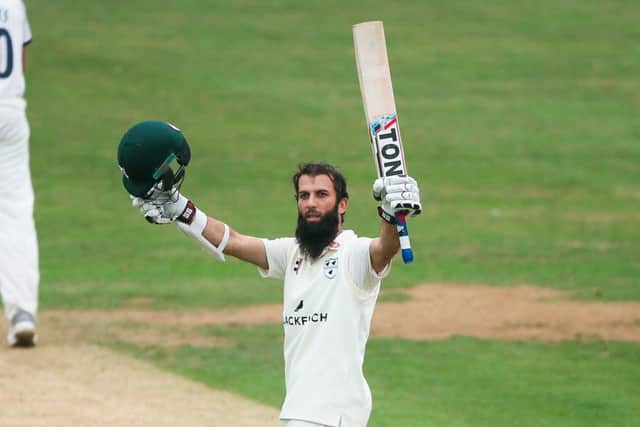 TOEMENTOR-IN-CHIEF: Worcestershire's Moeen Ali starred with both bat and ball on day three at Scarborough. Picture: Alex Whitehead/SWpix.com