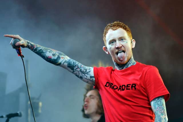 Frank Carter, who played a secret set with his Rattlesnakes on The Pit stage.