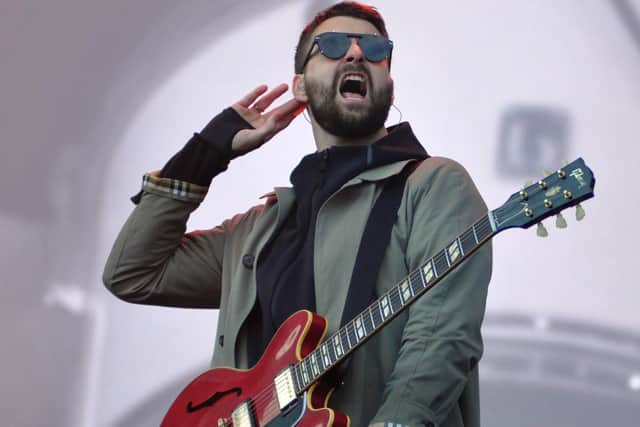 Courteeners singer Liam Fray on the main stage.