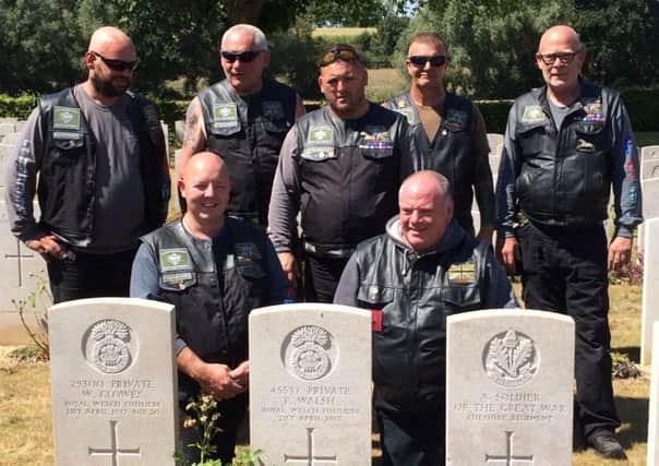 Members of Castleford biker group Crusaders rode out to Belgium to pay tribute to pay tribute to soldiers from our district who died at war.