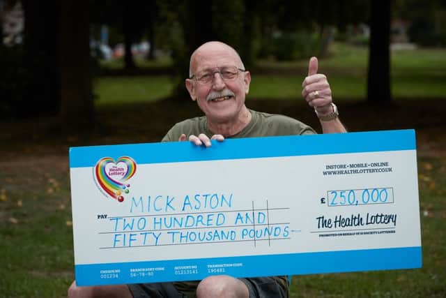 The Health Lottery winner Mick Aston from Stanley, Wakefield