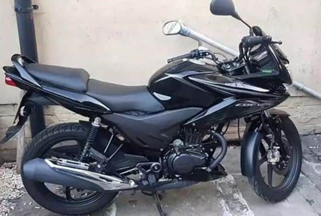 The motorbike, a black Honda CBF, is believed to have been taken from outside Pontefract Crematorium on Monday.S