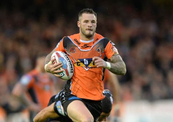 Zak Hardaker during his time playing for Castleford Tigers.