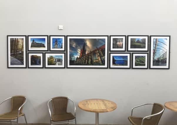 The new collection of photos at Wakefield Westgate station.