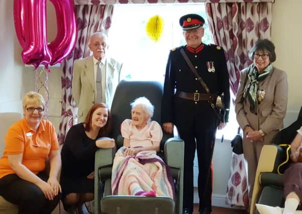 Annie Hill marks her 110th birthday.
