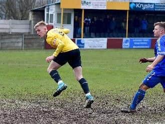 Match winner Marcus Day in action for Ossett Albion earlier this year