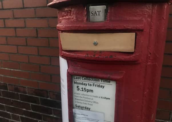 The post box on Agbrigg Road has been closed.
