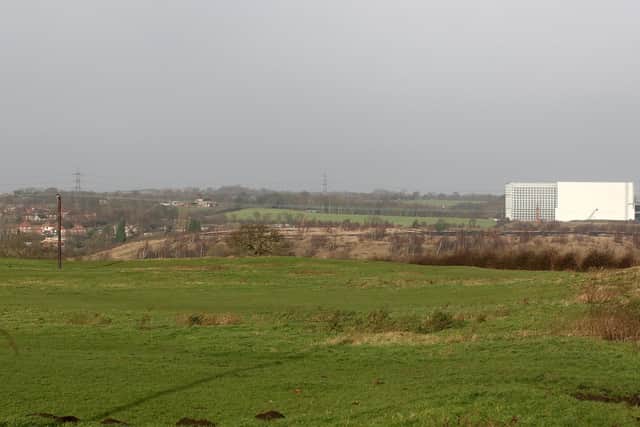 The land on Newmarket Lane which was earmarked for the stadium. It is owned by developers Yorkcourt.
