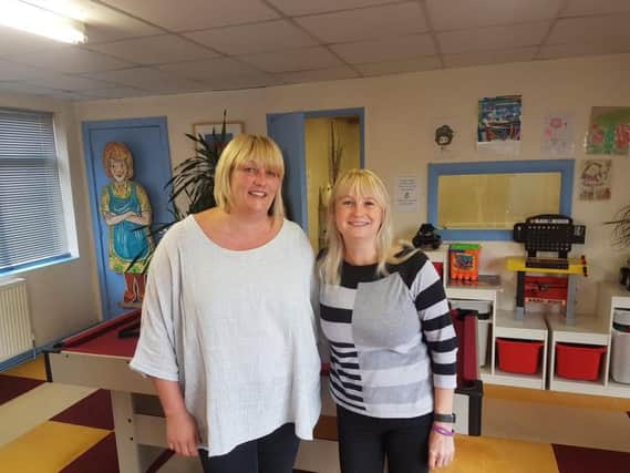 Support worker Nicola McCarthy (left) and deputy manager Helen Oades (right)