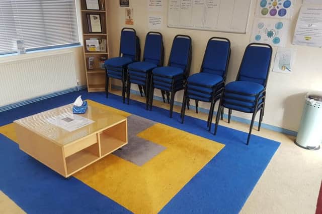 The charity offers a safe space for people to sit and talk.