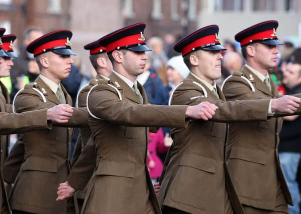 Remembrance Service and parade in Wakefield