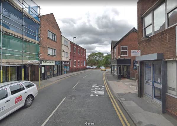 A man died after collapsing on Finkle Street, Pontefract. Picture: Google