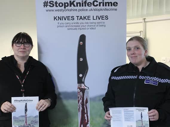 A talk on knife crime was given to students.