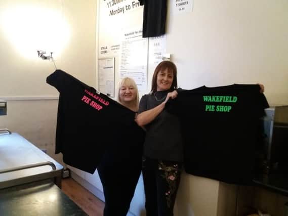 Sharon Devonport and Karen Eccleston from The Pie Shop, Wakefield.