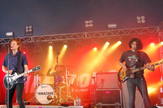 The Amazons on stage at the Leeds Festival.