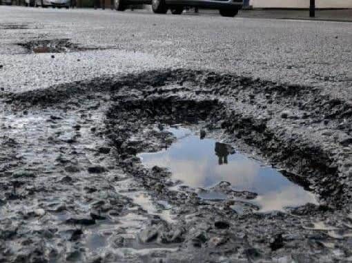 The council has just received a grant of just under 2m to fix potholes in the district.