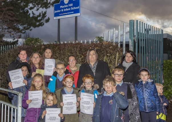 The fight is on for parents and pupils. (LEE WARD LAW PHOTOGRAPHY)