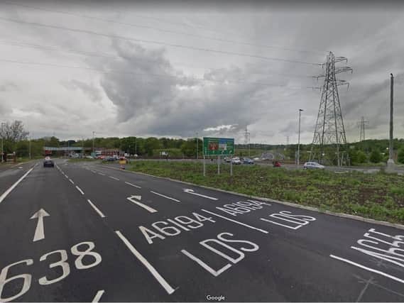 Traffic has been reported after an HGV broke down on Doncaster Road, at the junction with the Wakefield Eastern Relief Road. Picture: Google.