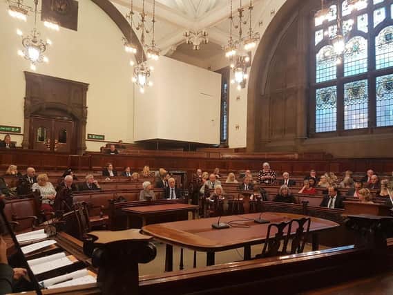 The exchange happened at a full council meeting on Wednesday.