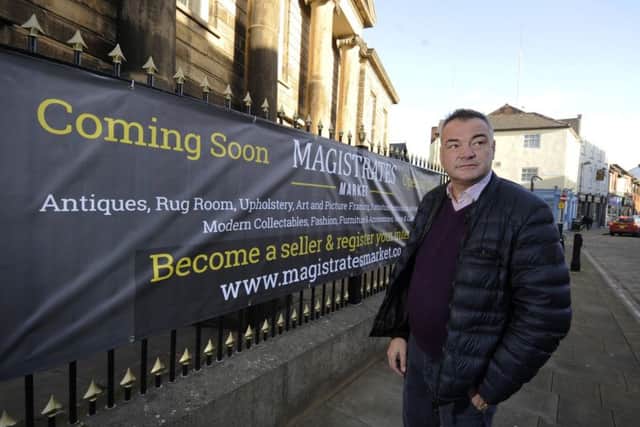 Plans: Philip Weatherell at the former magistrates court.