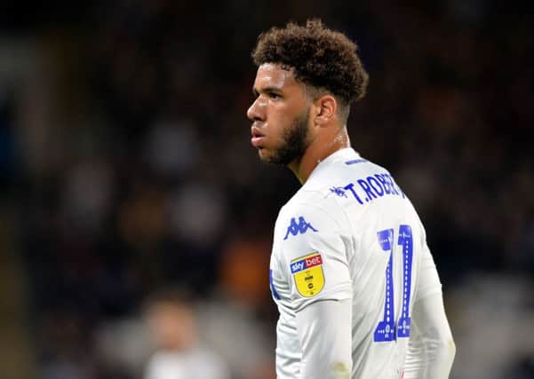 Tyler Roberts, who went close to scoring on his return to the Leeds United side against Hull City.