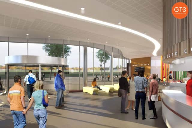 An artist's impression of how the centre's foyer may look.