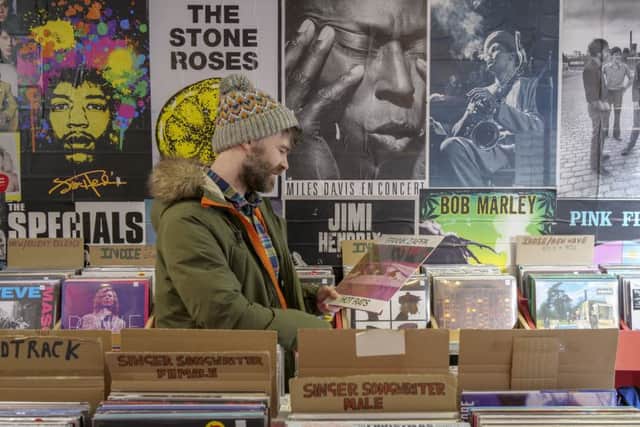 Feature on Wah Wah Records on Brooke St in Wakefield and owner Alan Nutton. Picture Scott Merrylees