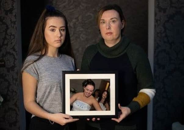 Speaking out: Kirstie, 14, is pictured with her aunt Joanne.
