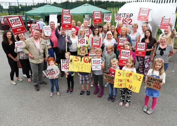Campaigners: Crofton residents are concerned about the effect of HS2 on their village.