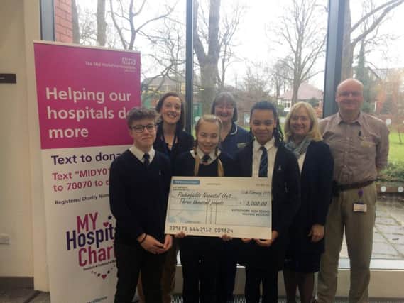 Pupils at Kettlethorpe High School have raised more than 3,000 for Pinderfields Hospitals Neonatal unit.