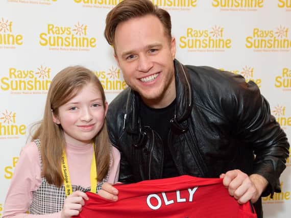 Korri Arthurs, from Wakefield, got to meet her idol Olly Murs at a charity event in London.