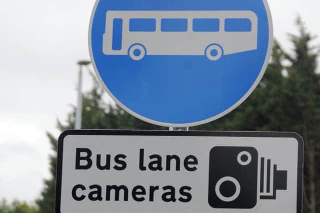 Drivers caught using bus lanes can be issued with fines.