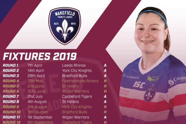 Wakefield Trinity Ladies' 2019 Women's Super League fixtures.