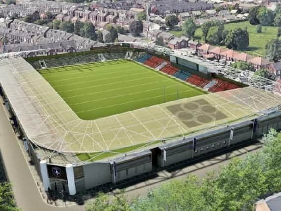 An artist's impression of how a refurbished Belle Vue may look.